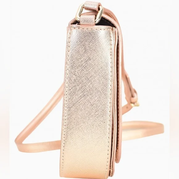 *♥Kate Spade Vintage Large Carsen Rose Gold Laurel Way Crossbody Purse WKRU5150 - Picture 10 of 14